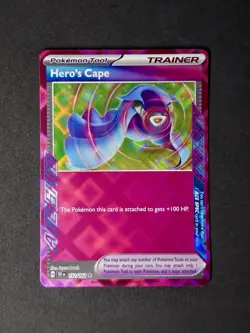 Pokemon TCG Hero's Cape 152/162 SV05 Temporal Forces ACE SPEC Rare Holo EN - Image 1