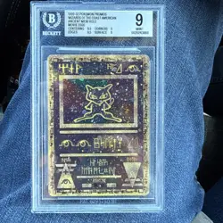 1999-02 Pokemon Promos WOTC American Ancient Mew Holo Movie 2000 BGS 9 (Swirled) - Image 1