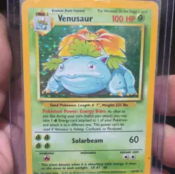 Pokemon TCG Venusaur 15/102 Base Set Holo Rare 100 HP 1999 WotC EN - Image 1