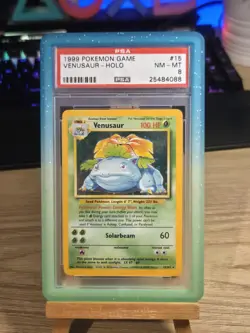 PSA 8 Venusaur Holo 15/102 - Base Set - Pokemon Card TCG WOTC 1999 ⭐ - Image 1
