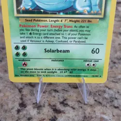 Pokemon TCG Base Set Venusaur 15/102 Holo Rare 1999 WOTC Unlimited - Image 2