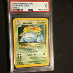 Pokemon TCG Venusaur Base Set 2 Holo Card 18/130 PSA 5 | New Cert - Image 1