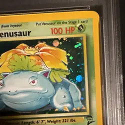 Pokemon TCG Venusaur Base Set 2 Holo Card 18/130 PSA 5 | New Cert - Image 2