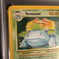 Pokemon TCG Venusaur Base Set 2 Holo Card 18/130 PSA 5 | New Cert - Image 3