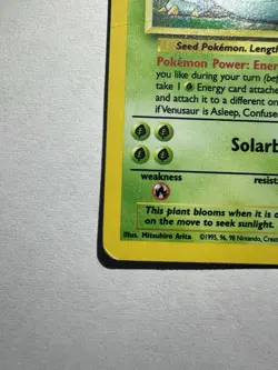 Wizards of the Coast Pokemon TCG Venusaur 18/130 Base Set 2 Holo MP/HP 1 Crease - Image 5