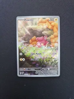 Pawmi Pokemon TCG Paldean Fates Illustration Rare Card 226/091 NM - Image 1