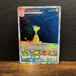 Pokemon TCG Pocket Ampharos Holographic SIR- Fan Art - Image 1