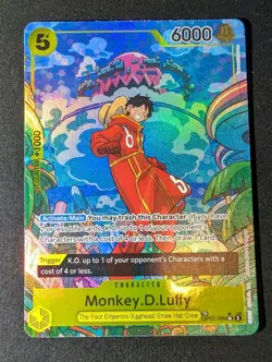 One Piece tcg Monkey D. Luffy Op07-109 (TR) Treasure Rare Two Legends (Op08) NM - Image 1