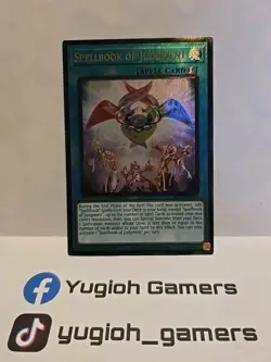 YUGIOH SPELLBOOK OF JUDGMENT RA01 PRISMATIC COLLECTORS RARE LIGHT PLAYED - Image 1