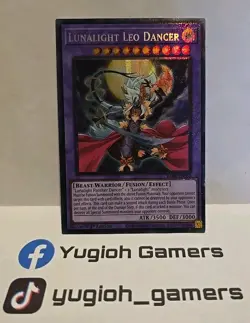 YUGIOH LUNALIGHT LEO DANCER RA04 PRISMATIC COLLECTORS RARE LIGHT PLAYED - Image 1