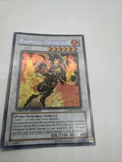 Yugioh Flamvell Uruquizas HA01-EN024 Secret Rare Limited Edition LP/NM - Image 3