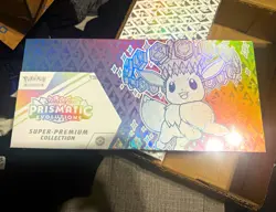 Pokemon TCG Prismatic Evolutions Super-Premium Collection Box Eevee 6+ - Image 1