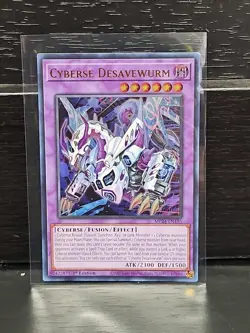 Yugioh! Cyberse Desavewurm - MP24-EN195 - Ultra Rare - 1st Edition Near Mint, En - Image 1