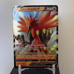 Galarian Zapdos V - 080/198 - Pokemon Chilling Reign Sword & Shield Rare Card NM - Image 1