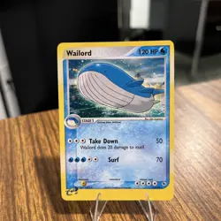 Pokemon TCG Wailord Holo EX Ruby Sapphire Card 14/109 Excellent Condition - Image 1