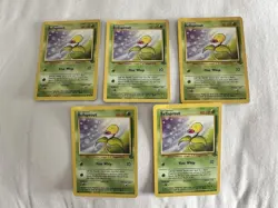 Pokemon TCG Bellsprout Jungle Card 49/64 Bundle x 5 LP/NM - Image 1