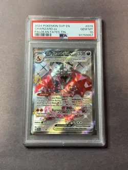 Pokemon TCG Scarlet & Violet Promo Paldean Fates Charizard EX PSA 10 - Image 1