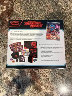 Pokemon TCG Scarlet & Violet Destined Rivals Elite Trainer Box Etb Pokemon Rival - Image 2