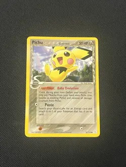 Pokemon Pichu TCG Holon Phantoms Card 76/110 Regular Common Non-Holo NM/LP - Image 1