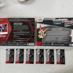 Pokemon TCG Bundle - Victini Illustration Collection + Mewtwo ex Box + DR Packs - Image 2