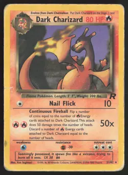 Pokemon TCG | Dark Charizard 21/82 | Team Rocket Rare | Heavily Played - Image 2