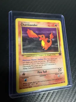 Charmander 50/82 - Team Rocket Vintage WoTC 2000 Pokemon Card LP - Image 1