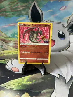 Pokemon TCG Radiant Charizard Holo Card Pokemon Go, 011/078, NM/M Condition - Image 1