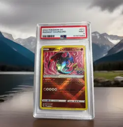 Pokemon PSA 9 2022 Pokemon GO Radiant Charizard Holo 011/078 English - Image 1