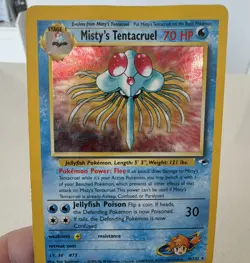 Misty's Tentacruel Unlimited Holo Rare Gym Heroes 010/132 LP/NM Pokemon Card - Image 1