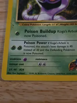 Pokemon Card - Koga's Arbok Gym Challenge 1st Edition 25/132 Rare - Image 5