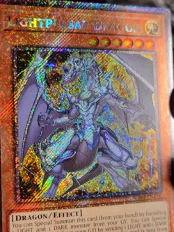 YUGIOH Lightpulsar Dragon RA04-EN176 Platinum Secret Rare 1st Ed NM - Image 3