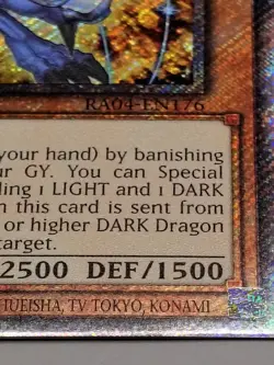 YUGIOH Lightpulsar Dragon RA04-EN176 Platinum Secret Rare 1st Ed NM - Image 4