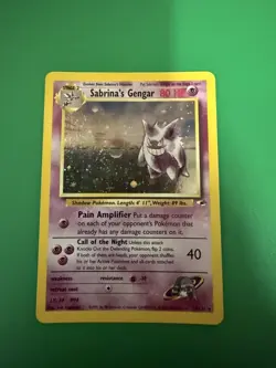 Pokemon TCG Sabrina's Gengar 14/132 Gym Challenge Rare Holo Card LP - Image 1