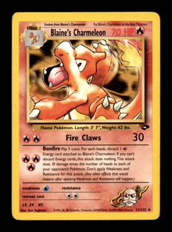 Blaine's Charmeleon 31/132 - Gym Challenge - Pokemon Trading Card Game - Image 1
