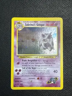 Pokemon TCG Sabrina's Gengar 14/132 Gym Challenge Rare Holo Card - Image 1