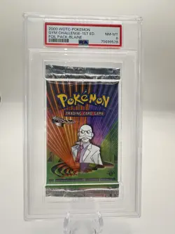Pokemon Card Blaine's Charmeleon 1st Edition WOTC PSA 8 Mint 2000 Gym Challenge - Image 1