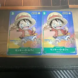 One Piece Card Game Monkey D. Luffy P-037 Character Card - Image 1
