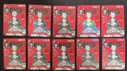 ONE PIECE Card Game Monkey D Luffy ONE PIECE magazine JUMP japanese 10set promo - Image 1