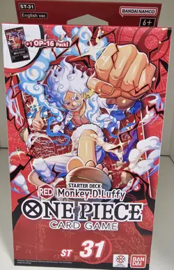 Bandai One Piece Card Game ST-31 Monkey D. Luffy Red Starter Deck English - Image 1