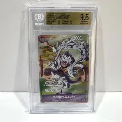 BGS 9.5 PSA 10 - Monkey D Luffy P-041 Offline Finalist - Graded One Piece Card - Image 1