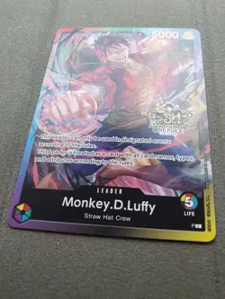 One Piece Card Game (TCG/CCG): Monkey D. Luffy Leader (L) 3rd Anniversary Promo - Image 2