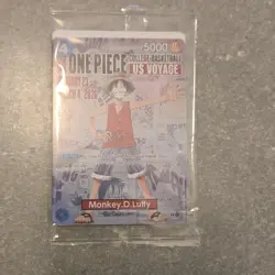 Bandai Namco One Piece CCG Monkey D. Luffy P-005 US Voyage Promo Foil 5000 - Image 1