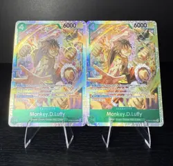 Bandai One Piece Card Game ST30-012 Monkey D. Luffy SR Holo Lot of 2 EN - Image 1