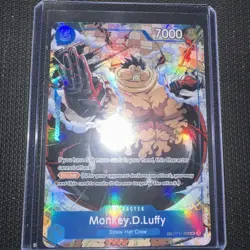 Bandai One Piece Card Game Monkey D. Luffy OP11-058 TR Alt Art Foil EN - Image 1