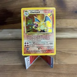 Pokemon TCG Base Set Charizard 4/102 Holo Rare 120 HP English - Image 1