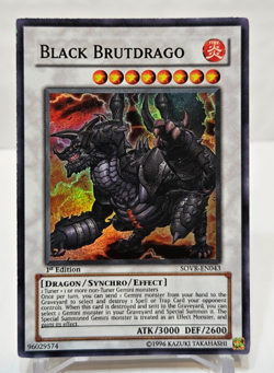 Black Brutdrago SOVR-EN043 Super Rare 1st Edition Yugioh 7702 - Image 1
