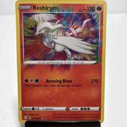 Pokemon TCG Reshiram 017/072 Shining Fates Amazing Rare Holo 120 HP Eng - Image 1