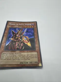 Yugioh Breaker the Magical Warrior MC2-EN002 Limited Edition Secret Rare Played - Image 3