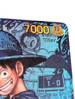 One Piece Card Monkey D. Luffy OP13 118 SEC Comipara Samurai Blue Collaboration - Image 2