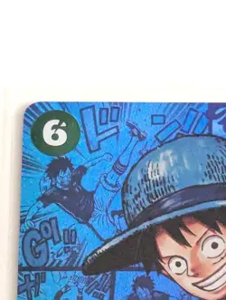 One Piece Card Monkey D. Luffy OP13 118 SEC Comipara Samurai Blue Collaboration - Image 3